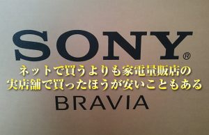 ネットで買うよりも家電量販店の実店舗で買ったほうが安いこともある！